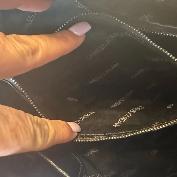 Charles Jourdan Leopard Print Haircalf Satchel Bag – Genuine Leather - Picture 14 of 16